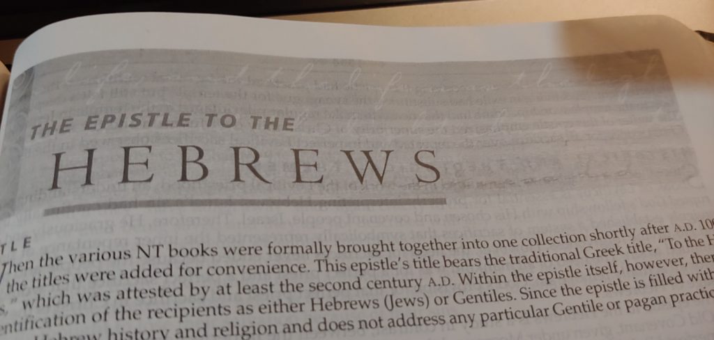 Hebrews 4 Delayed…